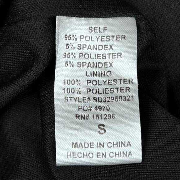 The Sang Black Satin Knot-Tie‎ Cutout Mini Dress Size S - NWOT - Picture 10 of 11